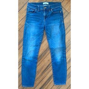 Madewell Cropped Skinny Jeans Medium Wash 27 waist